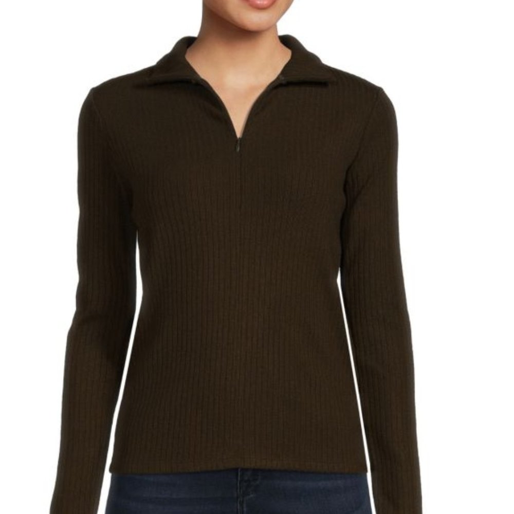 Vince 3/4 Zip Sweater Size L